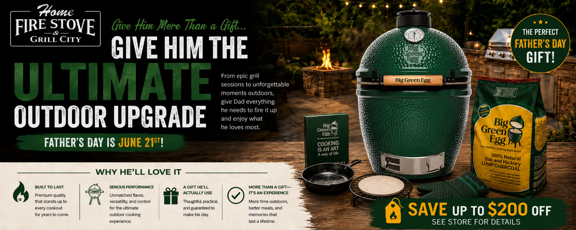 Big Green Egg Special Ad.