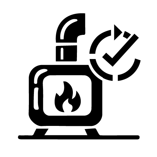 Pixelated icon of a bottle with a flame symbol on it and a curved arrow pointing to the right above the bottle.