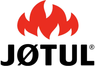 Red flame logo above bold black text that reads JOTUL.