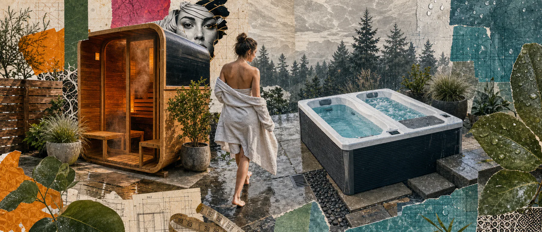 Required visual style: Collage. Render the entire image in that style — medium, texture, color treatment, lighting, and technique. Express the subject through t
