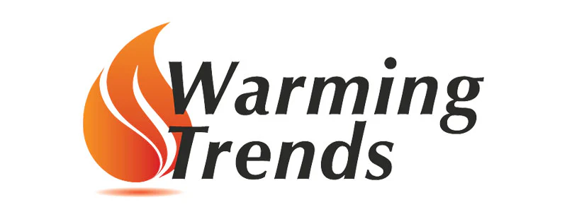 Logo with an orange flame icon next to the words 