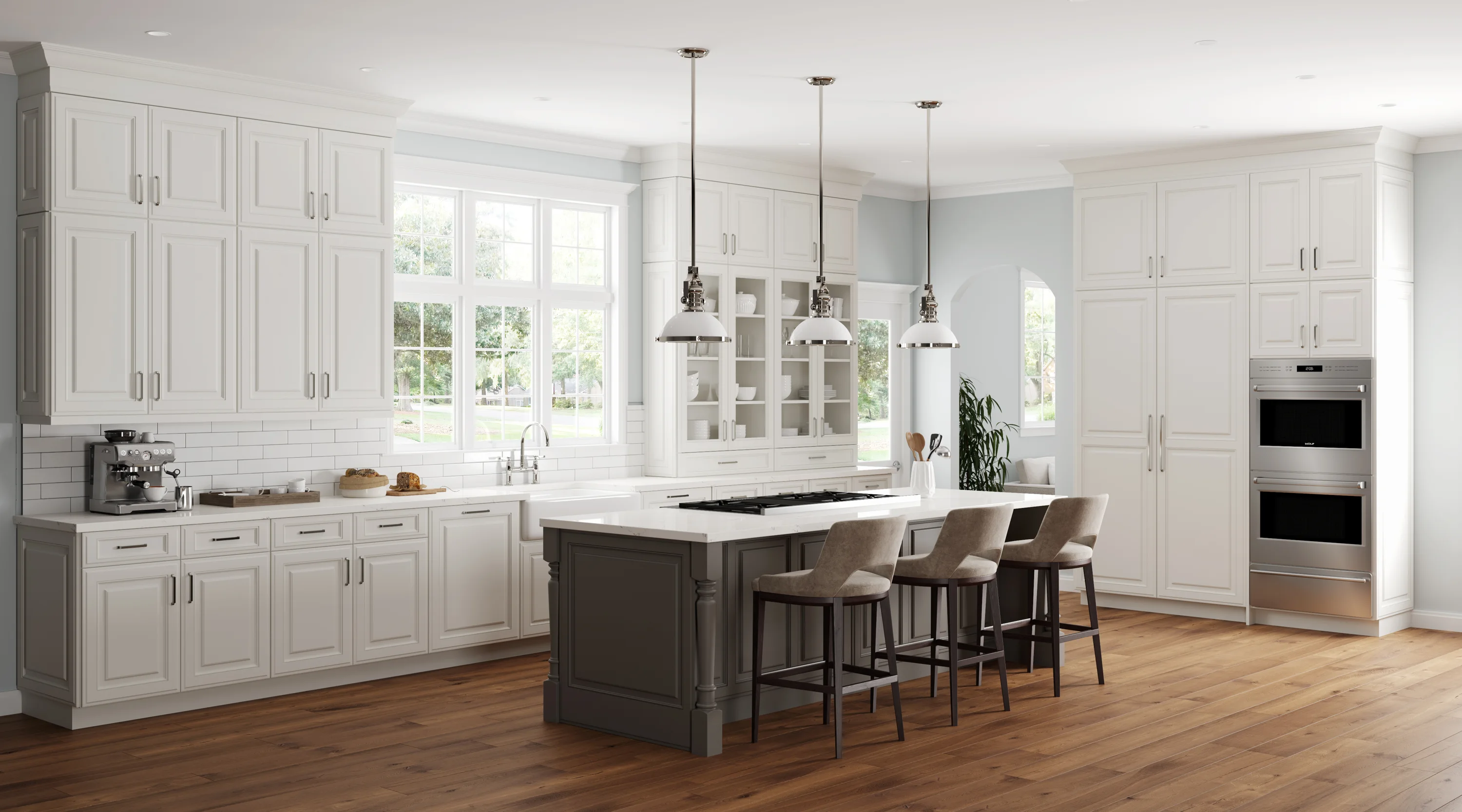 1900 Series: JEFFERSON | Paint | White • JEFFERSON | Heirloom | Shadow
