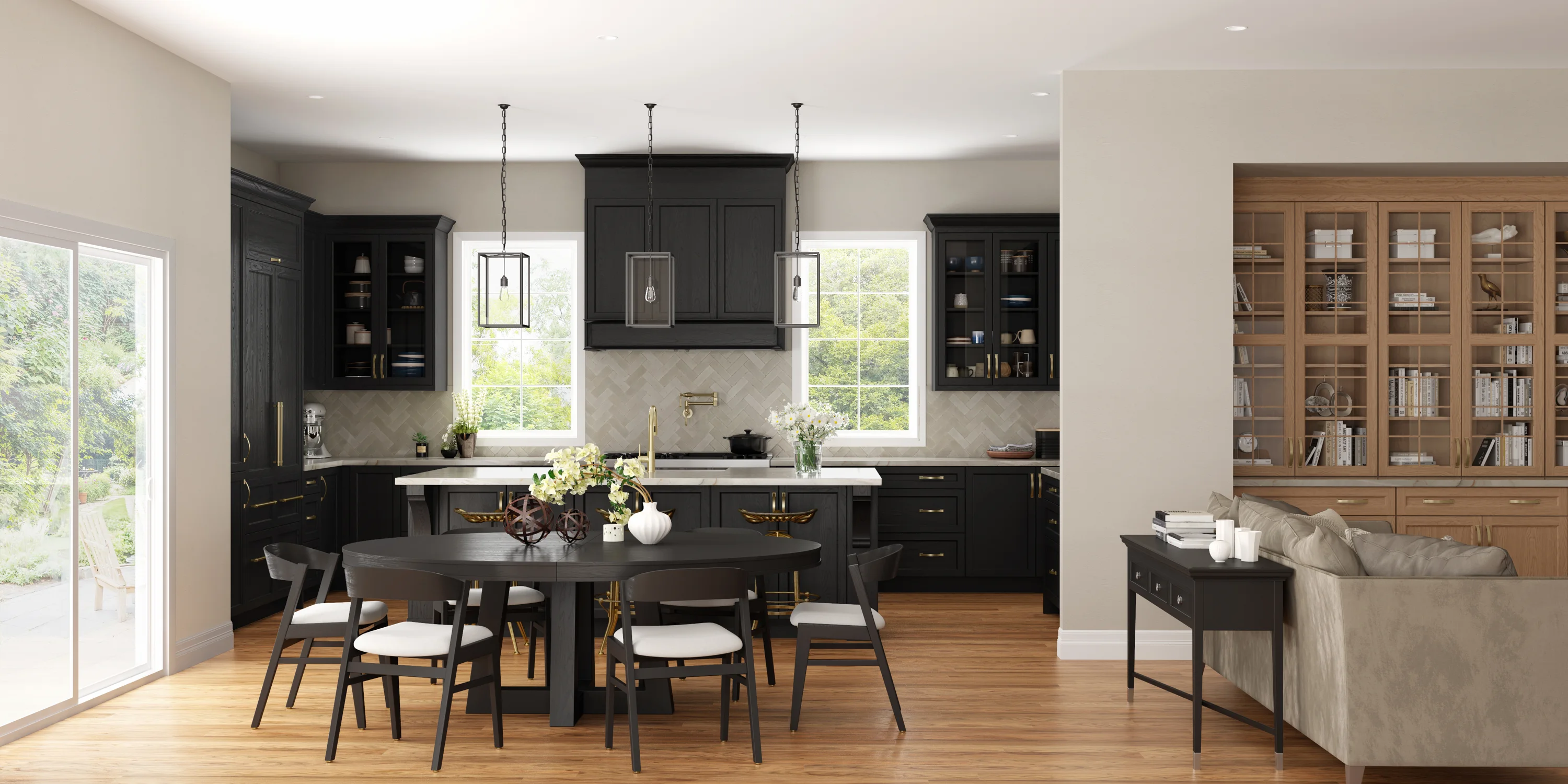 1900 Series:&nbsp;SAVANNAH | Solid Color Stain | Black • SAVANNAH | Red Oak | Nordic