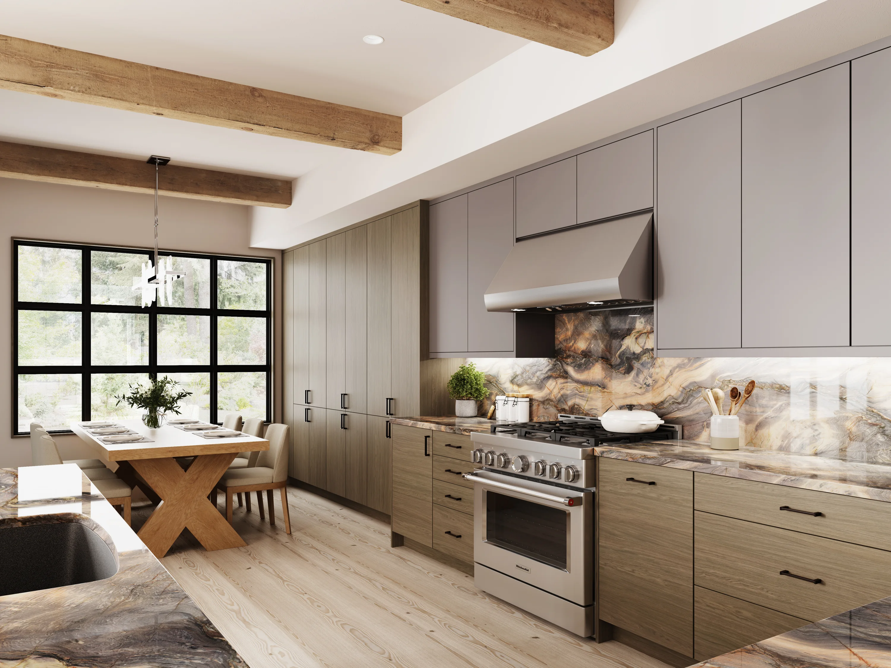 1900 Series: FUSION | Legno Collection | Fumato • PORTA | Porta Collection | Mocaccino Matte