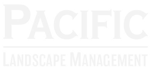 Logo reading 'PACIFIC' with a horizontal line and 'LANDSCAPE MANAGEMENT' text beneath