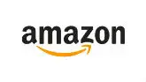 Amazon logo with black lowercase letters and an orange arrow underlining from the a to the z, symbolizing their range of products from A to Z.